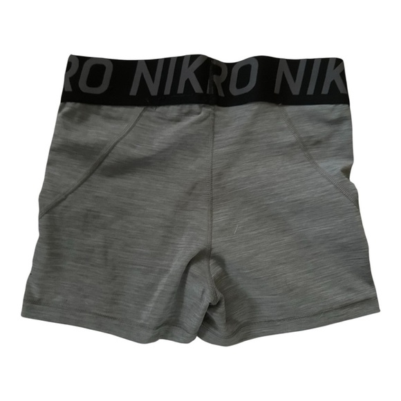 Nike Pro Gray Athletic Shorts with Compression Fit Sz M, 003 - Picture 2 of 2